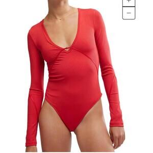 NWT Victoria Plunge Body Suit Sz XS